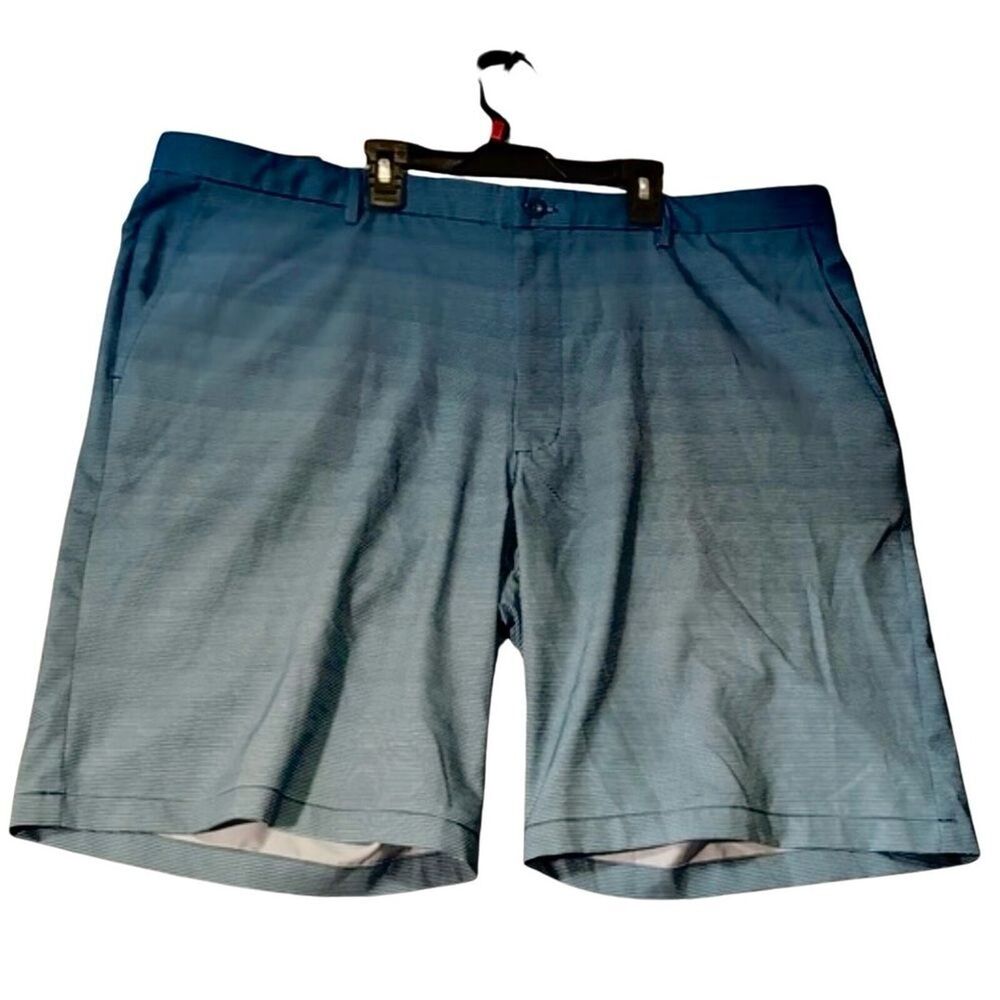 Greg Normal Shorts Mens Size 42 Blue Faded Striped Stretch NWT Rapid Dry Golf